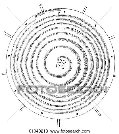 Industry & Technology -line art Machinery Hydraulics - Mill View Large Illustration Drawing - Industry & Technology -line art Machinery Hydraulics - Mill. Fotosearch