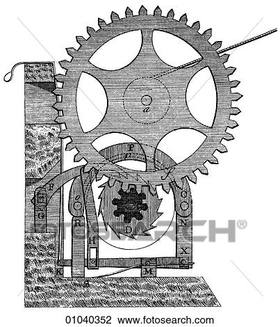 Industry & Technology -line art Machinery Crane mechanism View Large Illustration Drawing - Industry & Technology -line art Machinery Crane mechanism. Fotosearch