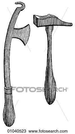 Industry & Technology -line art Manufacturing Cutler Tools Hammer View Large Illustration Drawing - Industry & Technology -line art Manufacturing Cutler Tools Hammer. Fotosearch