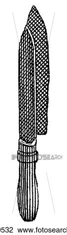 Drawing - Industry & Technology -line art Manufacturing Cutler Tools Knife. Fotosearch