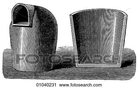 Clip Art - Industry & Technology -line art Glass manufacture crucibles The fall of Constantinople in 1254 to the Crusaders and in 1453 to the Ottoman Turks drove many Byzantine glassworkers to Venice. The Venetians closely guarded their techniques and a defection. Fotosearch