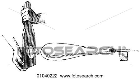 Drawing - Industry & Technology -line art Glass manufacture Form assumed by a drinking glass in process of manufacture. Glass blowing The fall of Constantinople in 1254 to the Crusaders and in 1453 to the Ottoman Turks drove many Byzantine glassworkers to Venice.. Fotosearch