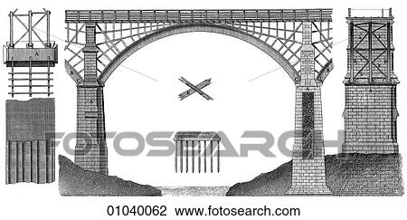Industry & Technology -line art (h4) Civil Engineering Bridge View Large Illustration Drawing - Industry & Technology -line art (h4) Civil Engineering Bridge. Fotosearch