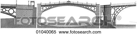 Stock Illustration - Industry & Technology -line art (i4) Civil Engineering Bridge. Fotosearch