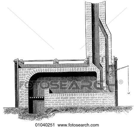 Industry & Technology -line art Iron and steel making Reheating furnace, forge, hot, heat, melt, metal, ore View Large Illustration Clip Art - Industry & Technology -line art Iron and steel making Reheating furnace, forge, hot, heat, melt, metal, ore. Fotosearch