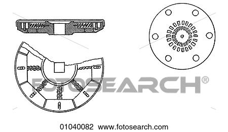 Drawing - Industry & Technology -line art (m4) Machinery. Fotosearch