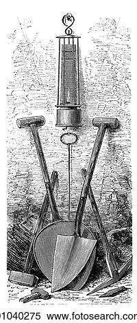 Industry & Technology -line art Mining Illustration The Davy Safety Lamp invented in 1815 by Sir Humphry Davy and group of coal-mining tools. This lamp prevented the ignition of methane (firedamp) underground. | View Large Illustration Stock Illustration - Industry & Technology -line art Mining Illustration The Davy Safety Lamp invented in 1815 by Sir Humphry Davy and group of coal-mining tools. This lamp prevented the ignition of methane (firedamp) underground. |. Fotosearch