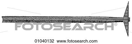 Drawing - Industry & Technology -line art (q4) Mining Pick. Fotosearch