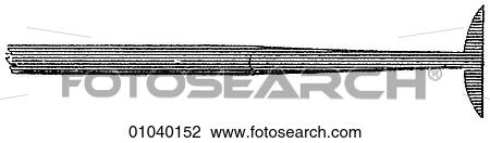 Industry & Technology - line art (q4) BACK Mining Pick View Large Illustration Drawing - Industry & Technology - line art (q4) BACK Mining Pick. Fotosearch