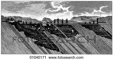Industry & Technology -line art (r4) Mining View Large Illustration Clip Art - Industry & Technology -line art (r4) Mining. Fotosearch