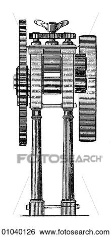 Industry & Technology -line art (s4) Machinery Factory Late 19th century manufacturing View Large Illustration Stock Illustration - Industry & Technology -line art (s4) Machinery Factory Late 19th century manufacturing. Fotosearch