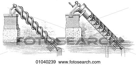 Stock Illustration - Industry & Technology -line art Machinery Hydraulics. Fotosearch