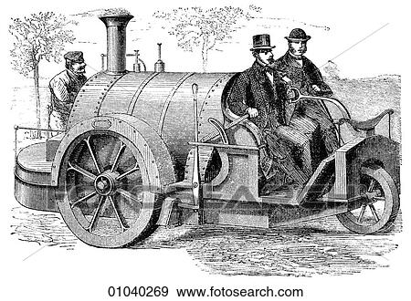 Stock Illustration - Industry & Technology -line art Transportation Street or Road carriage. machinery. Fotosearch