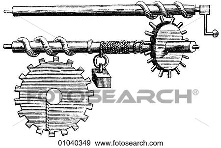 Stock Illustration - Industry & Technology -line art Machinery Crane. Fotosearch