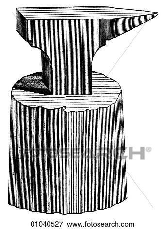 Industry & Technology - line art Manufacturing Cutler Tools Anvil View Large Illustration Stock Illustration - Industry & Technology - line art Manufacturing Cutler Tools Anvil. Fotosearch
