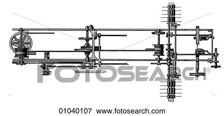 Industry & Technology -line art (t4) Machinery Factory Late 19th century manufacturing View Large Illustration Stock Illustration - Industry & Technology -line art (t4) Machinery Factory Late 19th century manufacturing. Fotosearch