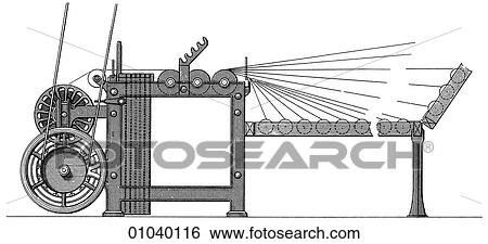 Industry & Technology -line art (u4) Machinery Factory Late 19th century textile manufacturing View Large Illustration Stock Illustration - Industry & Technology -line art (u4) Machinery Factory Late 19th century textile manufacturing. Fotosearch