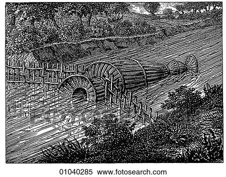 Stock Illustration - Industry & Technology -line art (y4) Fishing Illustration. Fotosearch