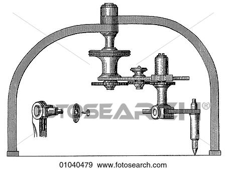 Stock Illustration - Industry & Technology - line art (z4) Surveying and mapping. Fotosearch