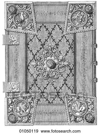 Artifacts - Book - Italy Binding of a Bible. Close of the 15th century. View Large Illustration Stock Illustration - Artifacts - Book - Italy Binding of a Bible. Close of the 15th century.. Fotosearch