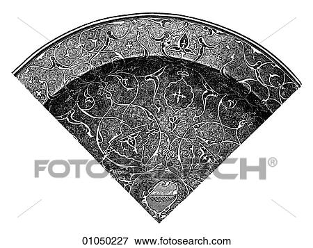 Artifacts - Brass - Persia Persian Damaskeened Brass Dish, 18th century View Large Illustration Stock Illustration - Artifacts - Brass - Persia Persian Damaskeened Brass Dish, 18th century. Fotosearch