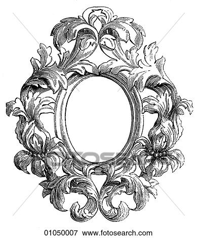 Stock Illustration - Artifacts - Frame - Italy A rococo frame for a painting, early 18th century Venice. Fotosearch