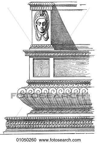 Artifacts - Furniture - Italy A Florentine bench c. 1530. View Large Illustration Clipart - Artifacts - Furniture - Italy A Florentine bench c. 1530.. Fotosearch