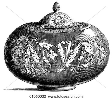 Artifacts - Glass - Italy Cup or Goblet c. 1400 After the fall of Constantinople in 1254 by the Crusaders and in 1453 by the Ottoman Turks drove many Byzantine glassworkers to Venice. The Venetians closely guarded their techniques and a defection was pun View Large Illustration Drawing - Artifacts - Glass - Italy Cup or Goblet c. 1400 After the fall of Constantinople in 1254 by the Crusaders and in 1453 by the Ottoman Turks drove many Byzantine glassworkers to Venice. The Venetians closely guarded their techniques and a defection was pun. Fotosearch