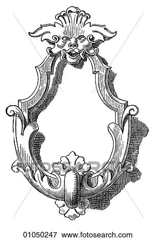Artifacts Italian Renaissance Knocker. From Bologna. Close of the 17th century. The Renaissance -- the revival of arts and literature under the influence of classical (Greek & Roman) models in the 14th - 16th centuries. View Large Illustration Stock Illustration - Artifacts Italian Renaissance Knocker. From Bologna. Close of the 17th century. The Renaissance -- the revival of arts and literature under the influence of classical (Greek & Roman) models in the 14th - 16th centuries.. Fotosearch