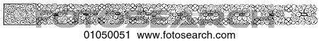 Clip Art - Artifacts - Jewelry - Spain/Portugal A Silver Bracelet c. 1650. Fotosearch