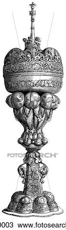 Artifacts - metal Cup or Hanap View Large Illustration Drawing - Artifacts - metal Cup or Hanap. Fotosearch