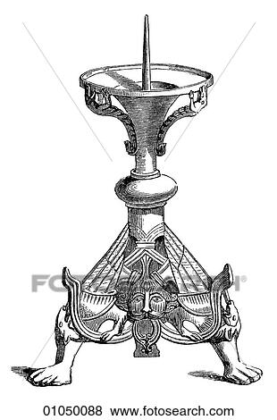 Artifacts - Metal - England Romanesque Altar-Candlestick. 10th, - 11th Century. candle, light, church, religion, religious, medieval, Middle Ages, English The Romanesque period was a style of art and architecture that was prevalent in Europe from c. 900- View Large Illustration Stock Illustration - Artifacts - Metal - England Romanesque Altar-Candlestick. 10th, - 11th Century. candle, light, church, religion, religious, medieval, Middle Ages, English The Romanesque period was a style of art and architecture that was prevalent in Europe from c. 900-. Fotosearch