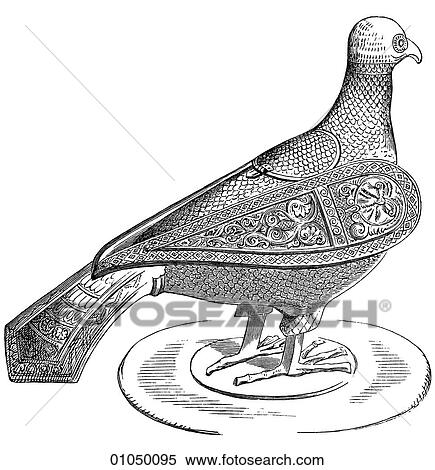 Artifacts - Metal - Germany A Romanesque Persisterium, a vessel for the Reception of Consecrated Waters, c. 1100. View Large Illustration Stock Illustration - Artifacts - Metal - Germany A Romanesque Persisterium, a vessel for the Reception of Consecrated Waters, c. 1100.. Fotosearch