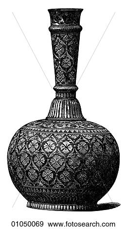 Artifacts - Metal - India Bidri Ware c. 1750 Bidri ware is the name given to decorative metal objects primarily manufactured in the town of Bidar (thus its name) Lucknow and Murshidabad. The material is a zinc/copper alloy with a black finish that resis View Large Illustration Stock Illustration - Artifacts - Metal - India Bidri Ware c. 1750 Bidri ware is the name given to decorative metal objects primarily manufactured in the town of Bidar (thus its name) Lucknow and Murshidabad. The material is a zinc/copper alloy with a black finish that resis. Fotosearch