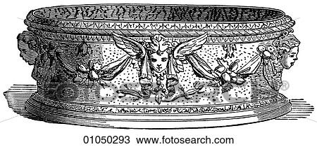 Artifacts - Porcelain - France Circular Vessel by Bernard Palissy (1509-1590) Palissy was a French Huguenot (Protestant) potter, writer and artist. He was jailed for his religion in his early years but his talent caused him to be freed into the employ View Large Illustration Drawing - Artifacts - Porcelain - France Circular Vessel by Bernard Palissy (1509-1590) Palissy was a French Huguenot (Protestant) potter, writer and artist. He was jailed for his religion in his early years but his talent caused him to be freed into the employ. Fotosearch