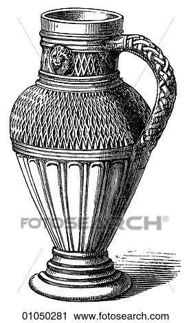 Artifacts - Porcelain - Germany Jug from Siegburg, c. 1600 This piece was created about the time Shakespeare wrote "Hamlet" and "The Merry Wives of Windsor". View Large Illustration Clip Art - Artifacts - Porcelain - Germany Jug from Siegburg, c. 1600 This piece was created about the time Shakespeare wrote "Hamlet" and "The Merry Wives of Windsor".. Fotosearch