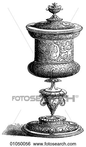 Artifacts - Porcelain - Italy Cup or Vase c. 1530 View Large Illustration Stock Illustration - Artifacts - Porcelain - Italy Cup or Vase c. 1530. Fotosearch