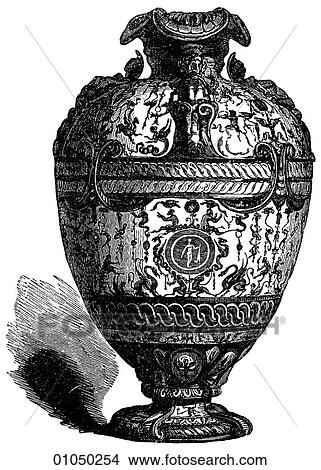 Artifacts - Porcelain - Italy Majolica Vase c. 1580 Majolica is a tin-glazed pottery similar to Fayence-ware. It was introduced to Italy from Moorish Spain through the island of Majorca, thus its name. Italian manufacture of this earthenware is known as View Large Illustration Stock Illustration - Artifacts - Porcelain - Italy Majolica Vase c. 1580 Majolica is a tin-glazed pottery similar to Fayence-ware. It was introduced to Italy from Moorish Spain through the island of Majorca, thus its name. Italian manufacture of this earthenware is known as. Fotosearch