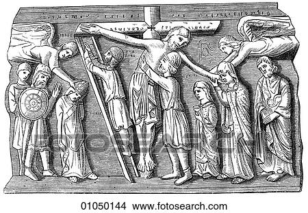 Artifacts - Relief - Italy Fragment of the Descent from the Cross by B. Antelami The sculptor was born in the (1150-1230) in the Cathedral at Parma, dated 1178. The Gothic style succeeded the Romanesque period. It reached its highest achievements in No View Large Illustration Stock Illustration - Artifacts - Relief - Italy Fragment of the Descent from the Cross by B. Antelami The sculptor was born in the (1150-1230) in the Cathedral at Parma, dated 1178. The Gothic style succeeded the Romanesque period. It reached its highest achievements in No. Fotosearch