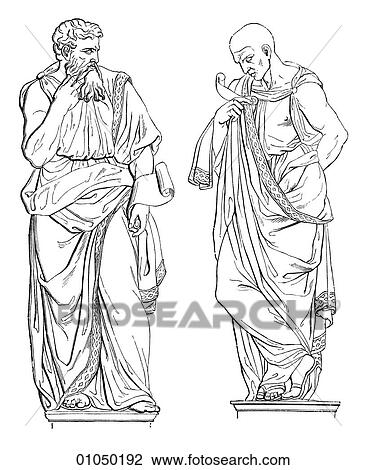 Drawing - Artifacts - Relief - Italy Pharisee and Levite, part of a group in bronze by Rustici. Baptistery at Florence. 1511. A Pharisee was a member of a Jewish religious party that believed in an oral tradition of Jewish learning. They had their greatest influe. Fotosearch