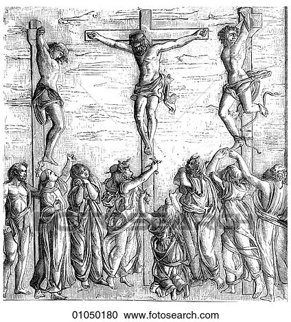 Artifacts - Relief - Italy The Crucifixion. Relief in bronze by Antonio Pollaiuolo. (1432-1498) The artist was one of the first to employ dissection of cadavers to study form. View Large Illustration Clipart - Artifacts - Relief - Italy The Crucifixion. Relief in bronze by Antonio Pollaiuolo. (1432-1498) The artist was one of the first to employ dissection of cadavers to study form.. Fotosearch