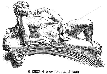 Artifacts - Sculpture - Italy "Dawn" detail From the Tomb of Lorenzo de` Medici (1492-1519) Michelangelo Buonarotti (1475-1564) San Lorenzo at Florence. (c5) The grandson of Lorenzo the Magnificent, this was the Medici to whom Machiavelli addressed hi View Large Illustration Stock Illustration - Artifacts - Sculpture - Italy "Dawn" detail From the Tomb of Lorenzo de` Medici (1492-1519) Michelangelo Buonarotti (1475-1564) San Lorenzo at Florence. (c5) The grandson of Lorenzo the Magnificent, this was the Medici to whom Machiavelli addressed hi. Fotosearch