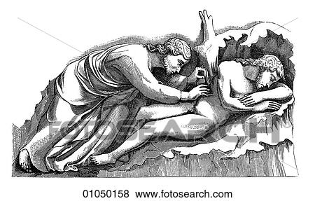 Artifacts - Sculpture - Italy Relief from the Cathedral at Orvieto, c. 1300. View Large Illustration Stock Illustration - Artifacts - Sculpture - Italy Relief from the Cathedral at Orvieto, c. 1300.. Fotosearch