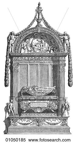 Artifacts - Sculpture - Italy Tomb of Carlo Marzuppini. Executed in marble by Desiderio da Settignano in Santa Croce - the church of the Fransiscan order at Florence and the finest example of Italian Gothic architectural style. The Gothic style succeeded View Large Illustration Stock Illustration - Artifacts - Sculpture - Italy Tomb of Carlo Marzuppini. Executed in marble by Desiderio da Settignano in Santa Croce - the church of the Fransiscan order at Florence and the finest example of Italian Gothic architectural style. The Gothic style succeeded. Fotosearch