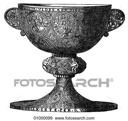 Artifacts - Silver/Gold - Austria Ministerial Chalice (a wine cup used in the communion service) of the close of the 12th century found at Wilten in the Tyrol. The significance of the rite in the Christian religion has its origins in the epistles of St. View Large Illustration Stock Illustration - Artifacts - Silver/Gold - Austria Ministerial Chalice (a wine cup used in the communion service) of the close of the 12th century found at Wilten in the Tyrol. The significance of the rite in the Christian religion has its origins in the epistles of St.. Fotosearch