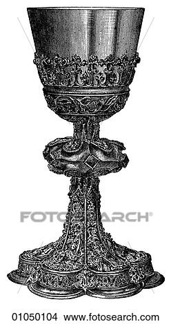 Artifacts - Silver/Gold - Austria Chalice from the Convent at Admont (a wine cup used in the communion service) 15th century. The significance of the rite in the Christian religion has its origins in the epistles of St. Paul to the Corinthians (1 Corint View Large Illustration Stock Illustration - Artifacts - Silver/Gold - Austria Chalice from the Convent at Admont (a wine cup used in the communion service) 15th century. The significance of the rite in the Christian religion has its origins in the epistles of St. Paul to the Corinthians (1 Corint. Fotosearch