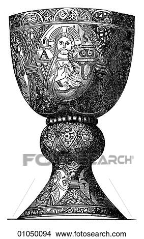 Artifacts - Silver/Gold - Germany So-called Tassilo Chalice (a wine cup used in the communion service) at KremsmYnster c. 750 The significance of the rite in the Christian religion has its origins in the epistles of St. Paul to the Corinthians (1 Corint View Large Illustration Stock Illustration - Artifacts - Silver/Gold - Germany So-called Tassilo Chalice (a wine cup used in the communion service) at KremsmYnster c. 750 The significance of the rite in the Christian religion has its origins in the epistles of St. Paul to the Corinthians (1 Corint. Fotosearch