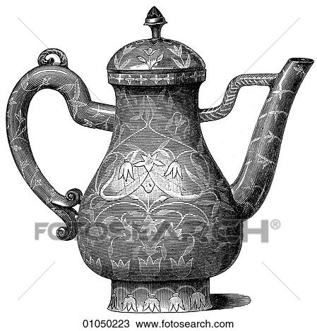 Artifacts - Stone - India Indian Vessel in Jade c. 1750 View Large Illustration Drawing - Artifacts - Stone - India Indian Vessel in Jade c. 1750. Fotosearch