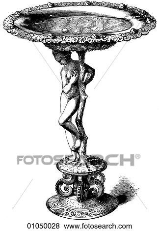 Artifacts Tazza old German work, silver-gilt, brilliant burnished metallic surfaces, plain polished portions, chased ornaments, wreaths, flowers, stalk, trunk, foliage, tree, nymph, copy, Italian, Giovanni Bologna, graceful, relievo subject, turquoises, View Large Illustration Stock Illustration - Artifacts Tazza old German work, silver-gilt, brilliant burnished metallic surfaces, plain polished portions, chased ornaments, wreaths, flowers, stalk, trunk, foliage, tree, nymph, copy, Italian, Giovanni Bologna, graceful, relievo subject, turquoises,. Fotosearch