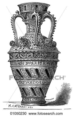 Artifacts - Terra-cotta - Spain A Gilt Terra-cotta (baked earth) Vase from Valencia, c. 1680 Valencia was once an independent kingdom within the Iberian peninsula. Located on the Mediterranean coast it is now a province of modern Spain. View Large Illustration Clipart - Artifacts - Terra-cotta - Spain A Gilt Terra-cotta (baked earth) Vase from Valencia, c. 1680 Valencia was once an independent kingdom within the Iberian peninsula. Located on the Mediterranean coast it is now a province of modern Spain. . Fotosearch